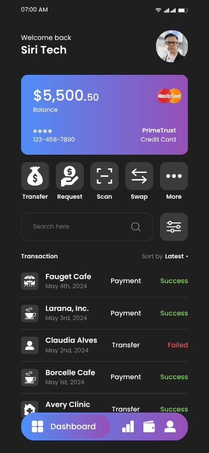 PrimeTrust Dashboard